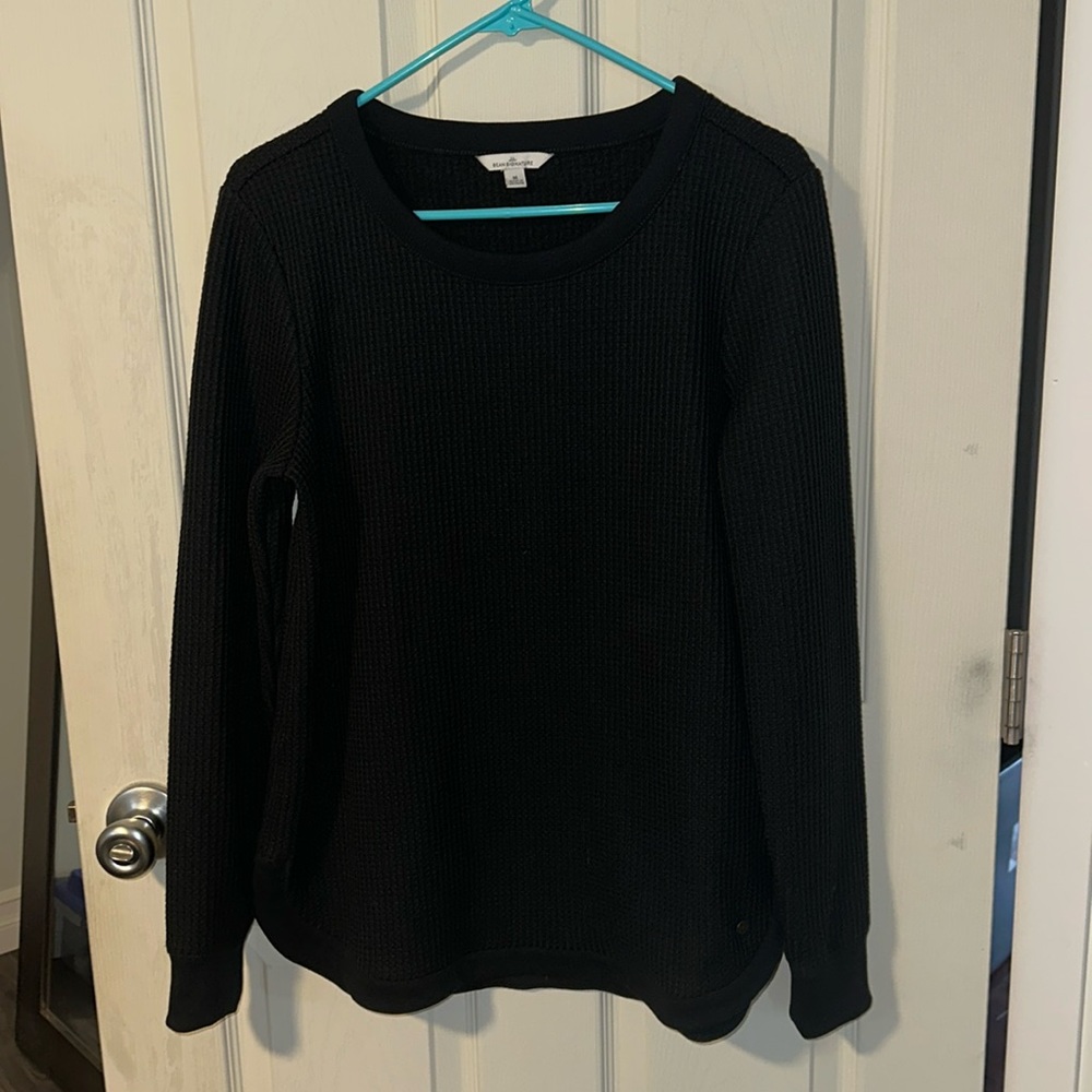 L.L.Bean Women's Signature Brushed-Back Waffle Boatneck